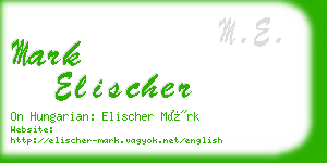 mark elischer business card